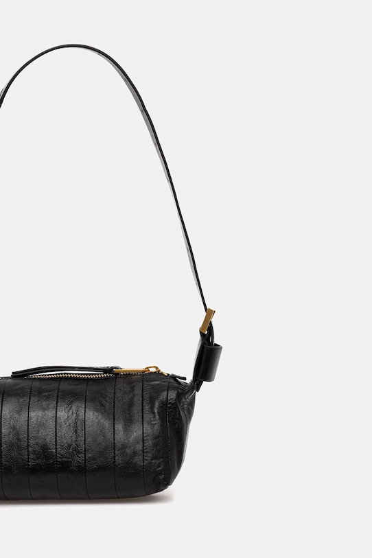 AllSaints torebka skórzana czarny W556XD