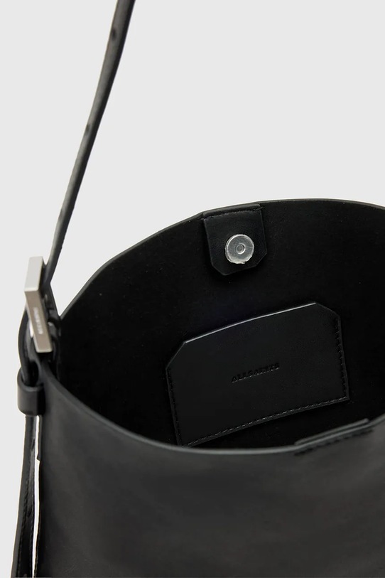 AllSaints torebka skórzana czarny W595XD