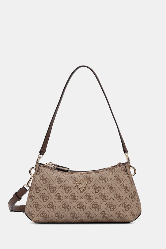 Τσάντα Guess NOELLE απομίμηση λείου δέρματος μπεζ HWBG96.72730