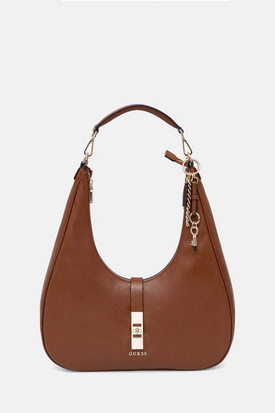 Guess torebka BROOKE nie mieści A4 brązowy HWBG98.97020