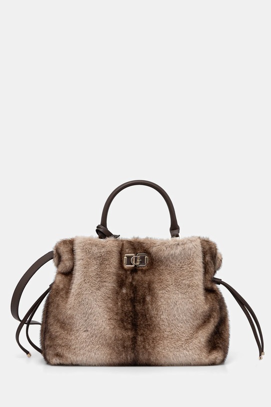 Τσάντα Guess MAVIS υφασμάτινο καφέ HWFG96.74070