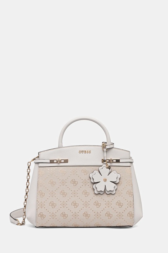 Τσάντα Guess MELINDA απομίμηση λείου δέρματος μπεζ HWJP99.02060