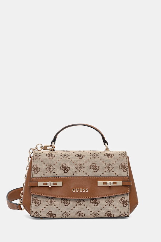 Τσάντα Guess MELINDA υφασμάτινο μπεζ HWJP99.02200