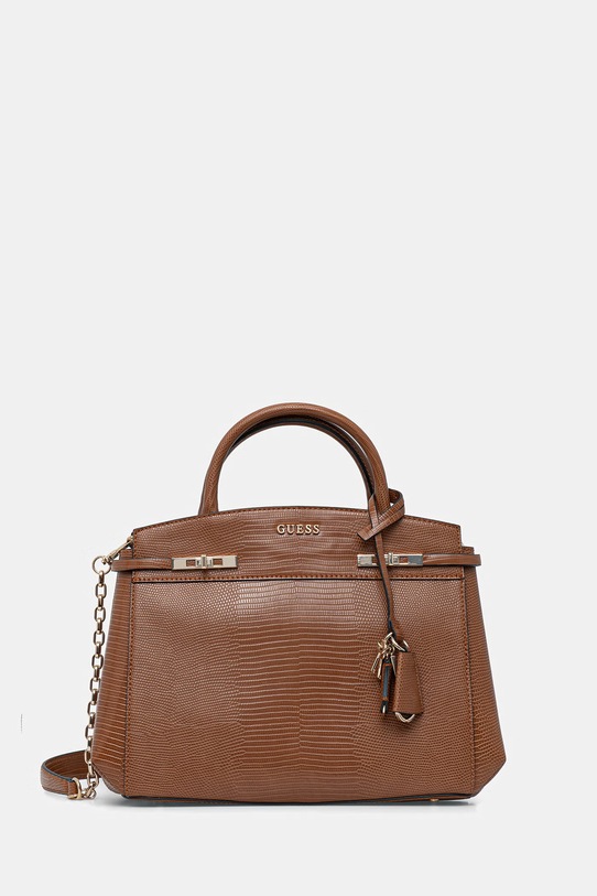 Guess torebka MELINDA nie mieści A4 brązowy HWKL99.33060