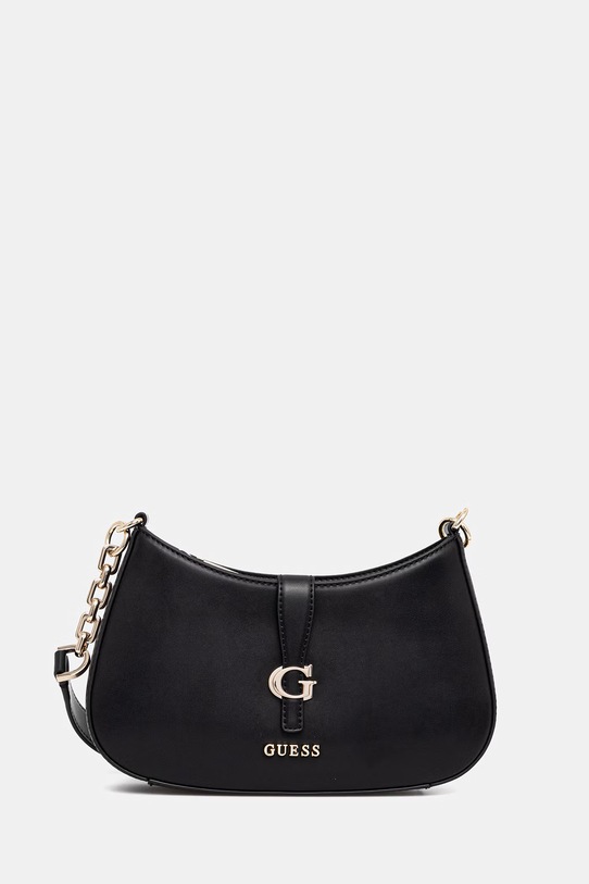 Τσάντα Guess CARRIE απομίμηση λείου δέρματος μαύρο HWVG98.96180