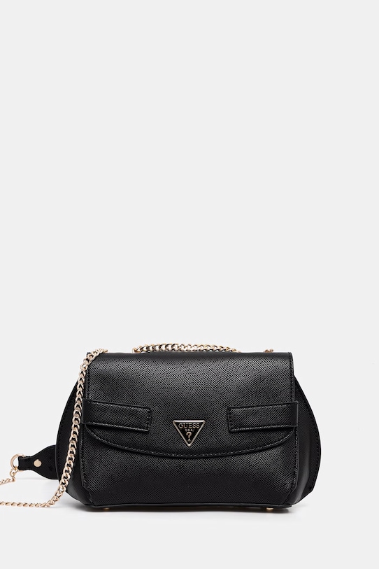 Τσάντα Guess SERENOVA απομίμηση λείου δέρματος μαύρο HWZG80.91210