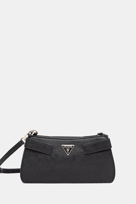 Τσάντα Guess SERENOVA απομίμηση λείου δέρματος μαύρο HWZG80.91720