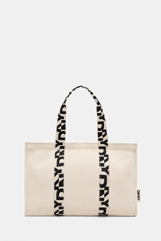 Dkny torebka bawełniana mieści A4 beżowy R54AGO39