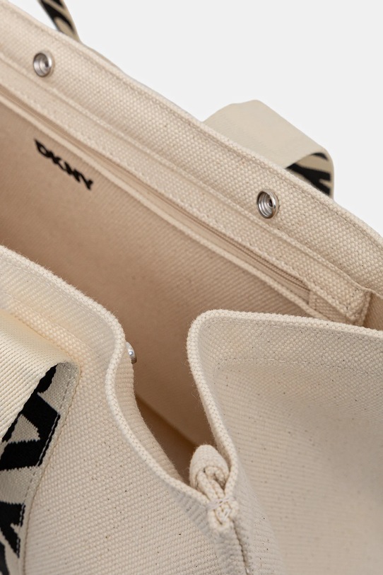 Dkny torebka bawełniana R54AGO39 beżowy
