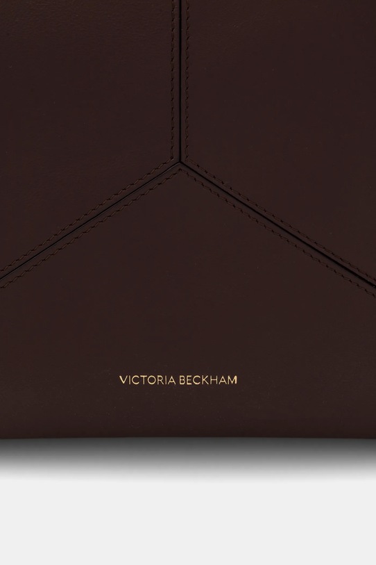 Victoria Beckham torebka skórzana Plie bordowy B126AAC007198A
