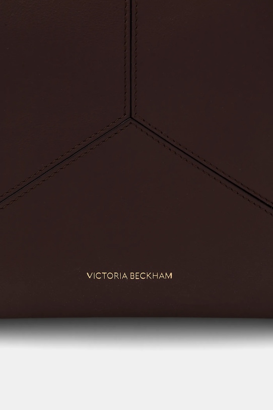 Victoria Beckham torebka skórzana Plie bordowy B126AAC007198A