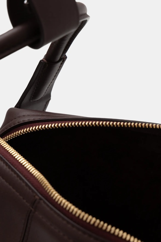 Victoria Beckham torebka skórzana Plie B126AAC007198A bordowy