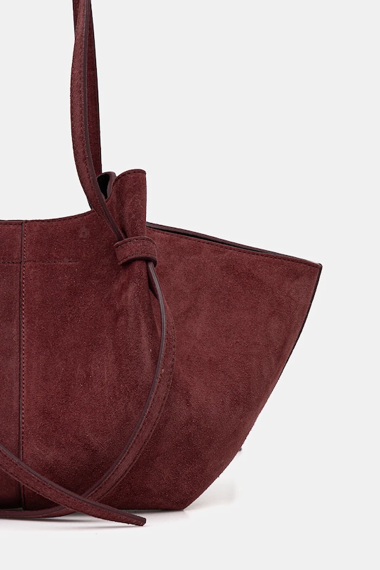 Akcesoria Yuzefi torebka zamszowa MOCHI YUZCO.HB.MO.S024 bordowy