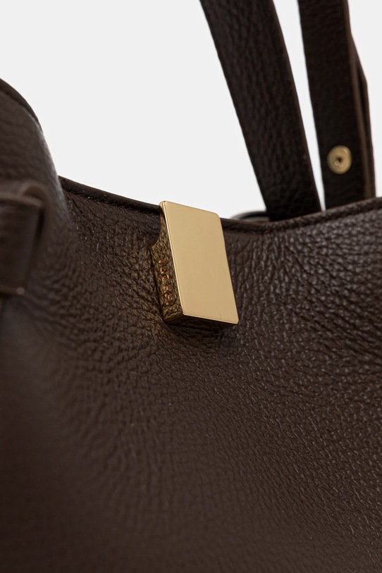 Τσάντα σουέτ Yuzefi GYOZA καφέ YUZCO.HB.MGZ.L038