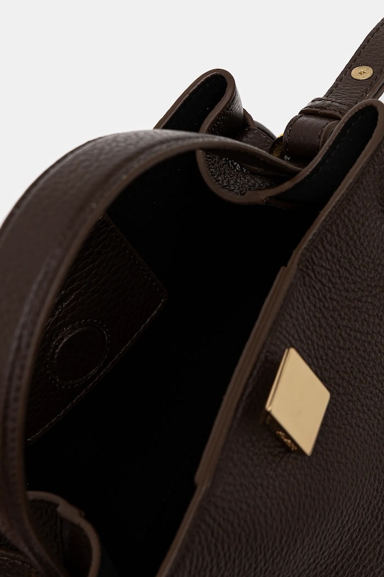 Τσάντα σουέτ Yuzefi GYOZA YUZCO.HB.MGZ.L038 καφέ