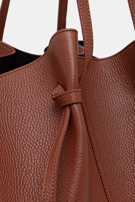 Akcesoria Yuzefi torebka skórzana LARGE MOCHI YUZPF25.HB.LM.L058 pomarańczowy