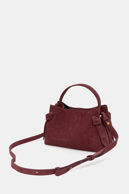 Akcesoria Yuzefi torebka zamszowa GYOZA MINI UZCO.HB.MGZ.S024 bordowy