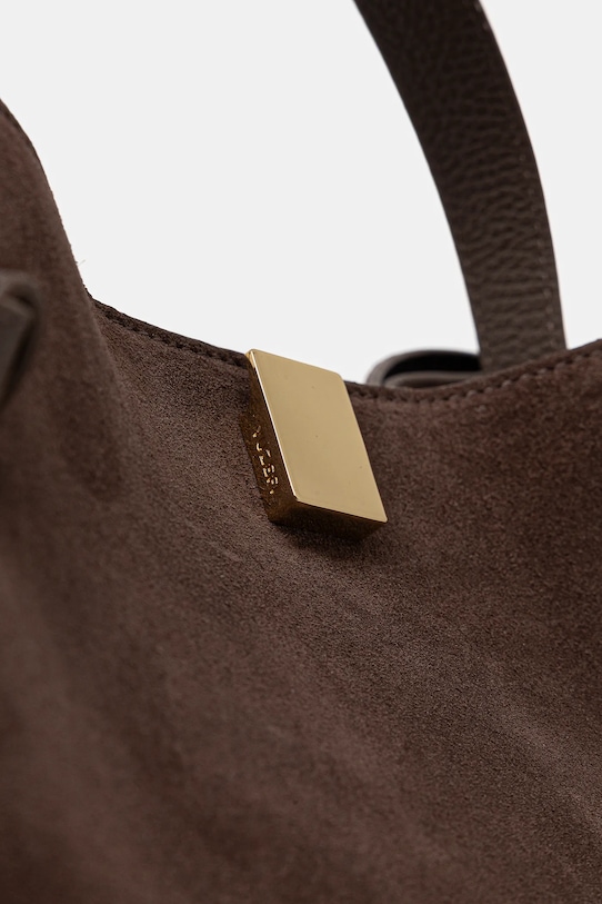 Yuzefi torebka zamszowa GYOZA brązowy YUZRS26.HB.GZ.S026