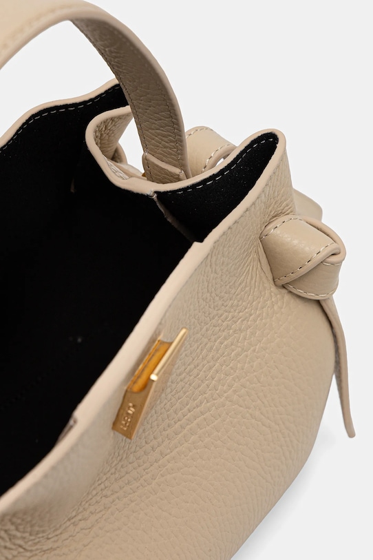 Yuzefi torebka skórzana GYOZA MINI YUZRS26.HB.MGZ.L066 beżowy