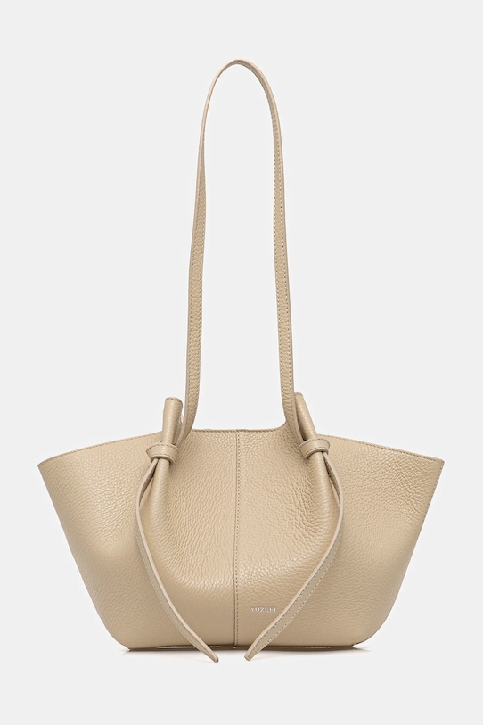 Yuzefi torebka skórzana MOCHI skóra licowa beżowy YUZRS26.HB.MO.L066