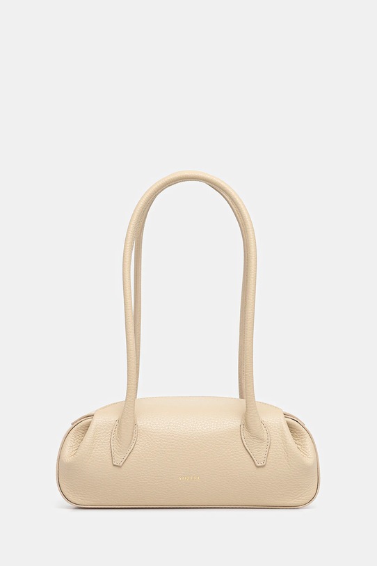 Kožená kabelka Yuzefi OYSTER usňová koža béžová YUZRS26.HB.OSM.L066