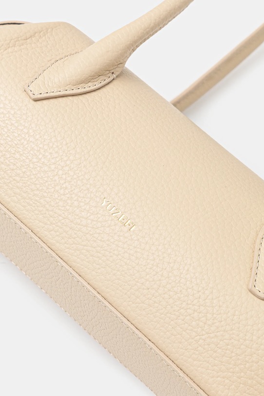 Kožená kabelka Yuzefi OYSTER béžová YUZRS26.HB.OSM.L066