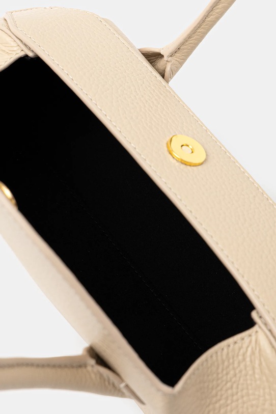 Kožená kabelka Yuzefi OYSTER YUZRS26.HB.OSM.L066 béžová