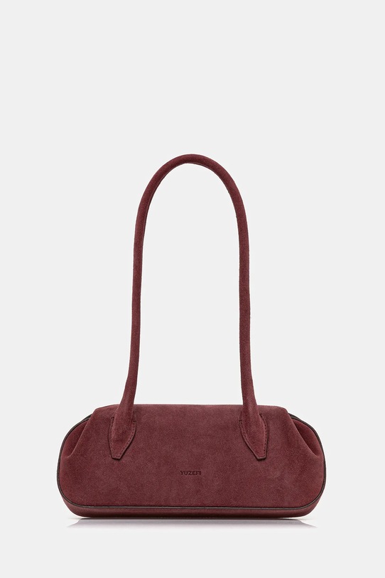 Yuzefi torebka zamszowa OYSTER nie mieści A4 bordowy YUZRS26.HB.OSM.S024