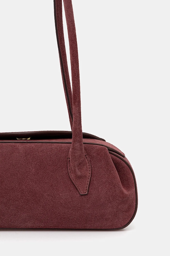 Akcesoria Yuzefi torebka zamszowa OYSTER YUZRS26.HB.OSM.S024 bordowy