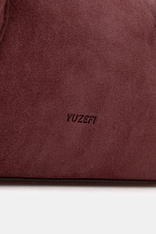 Yuzefi torebka zamszowa OYSTER bordowy YUZRS26.HB.OSM.S024