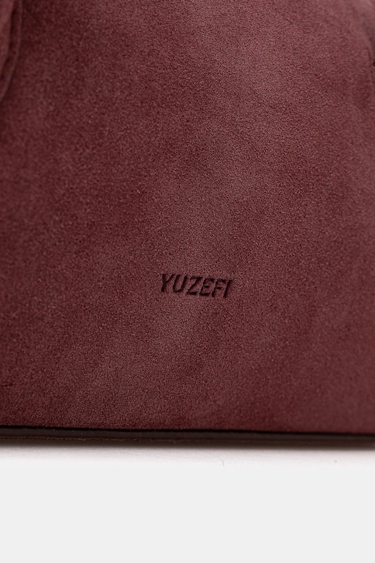 Yuzefi torebka zamszowa OYSTER bordowy YUZRS26.HB.OSM.S024