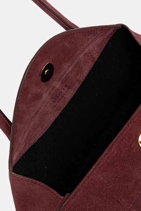 Yuzefi torebka zamszowa OYSTER YUZRS26.HB.OSM.S024 bordowy