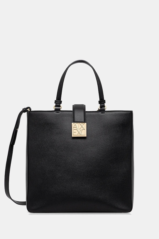 Kabelka Armani Exchange imitácia kože čierna XW002167.AF19895