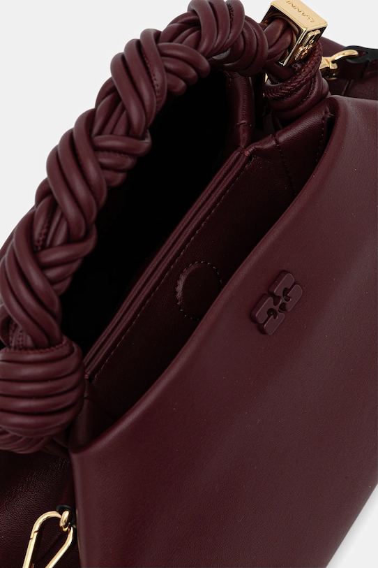 GANNI torebka A5313 A5313 bordowy