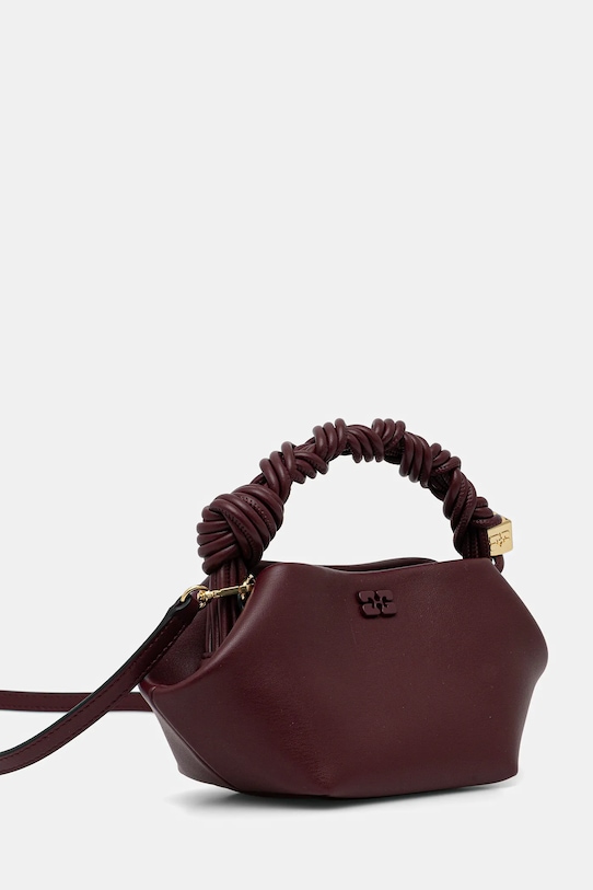 GANNI torebka A6947 A6947 bordowy SS26