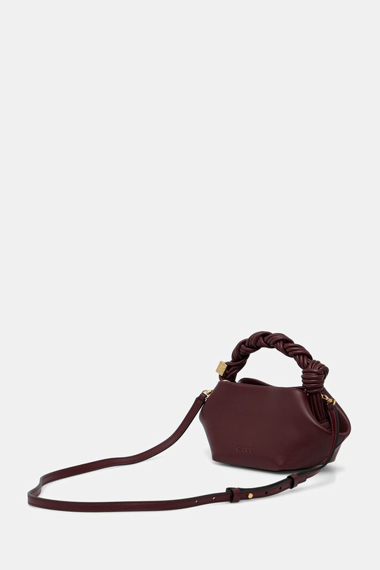 Akcesoria GANNI torebka A6947 A6947 bordowy