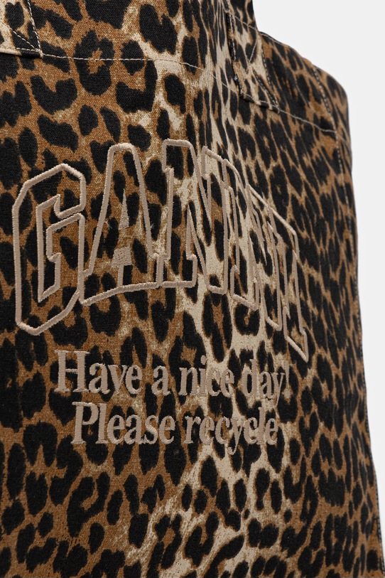 GANNI torebka bawełniana A7161 brązowy A7161