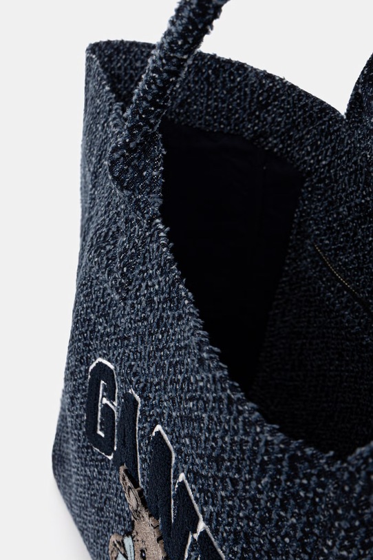 GANNI torebka tote damska bawełniana B2110041 niebieski