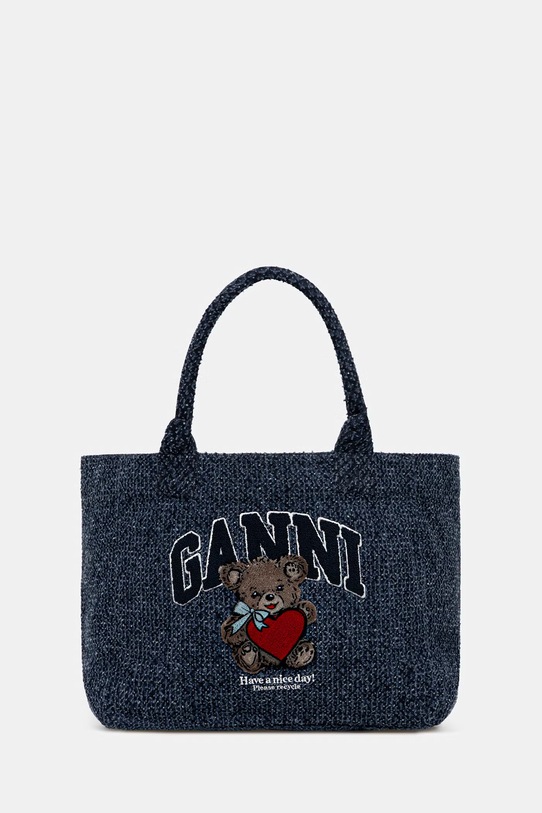 GANNI torebka tote damska niebieski B2110028