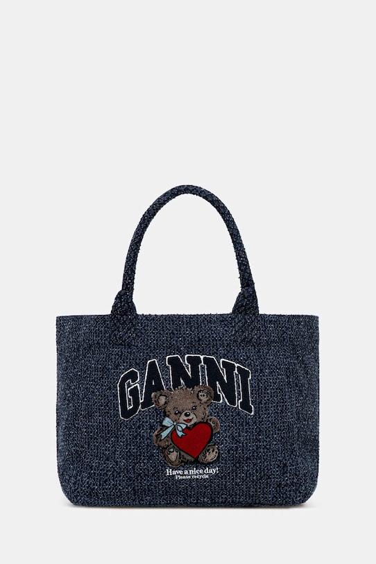GANNI torebka tote damska niebieski B2110028