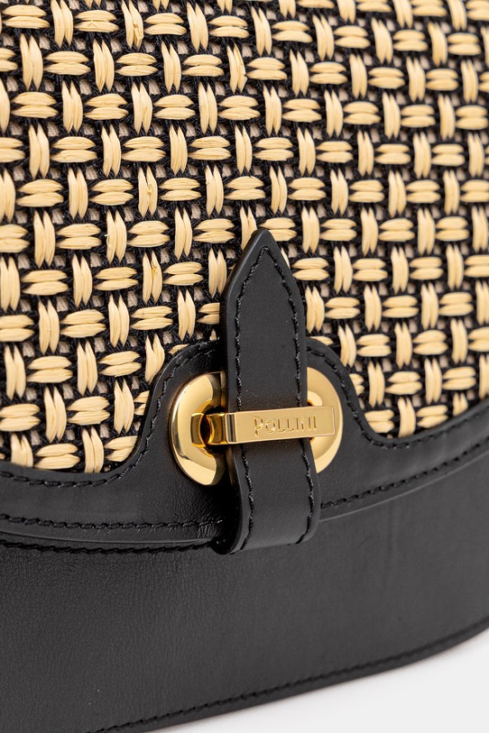 Кожена чанта Pollini черен PC4435PP1OQG1