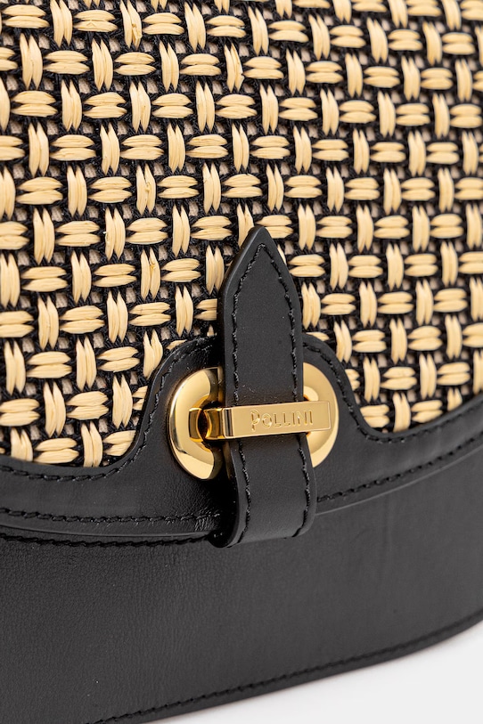 Кожена чанта Pollini черен PC4435PP1OQG1