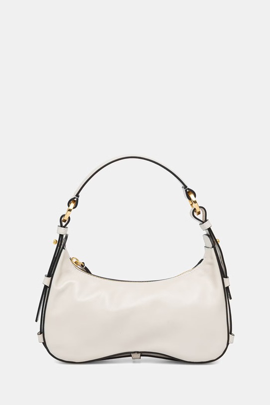 Kožená kabelka Pollini usňová koža béžová PC4441PP1OQA0