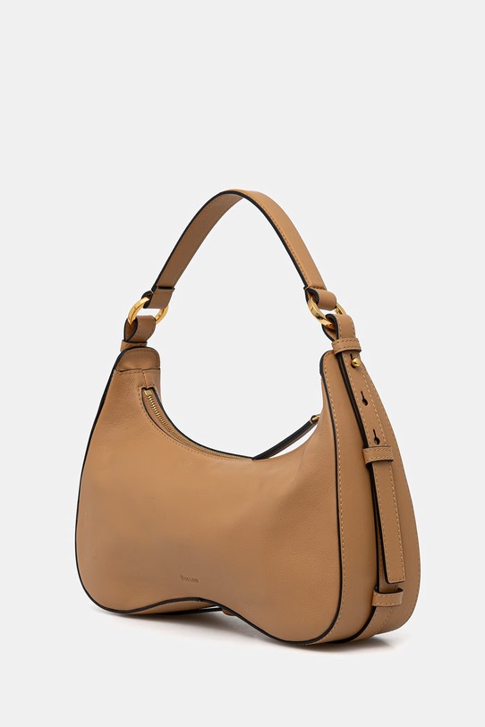 Δερμάτινη τσάντα Pollini PC4439PP1OQG0 μπεζ SS26