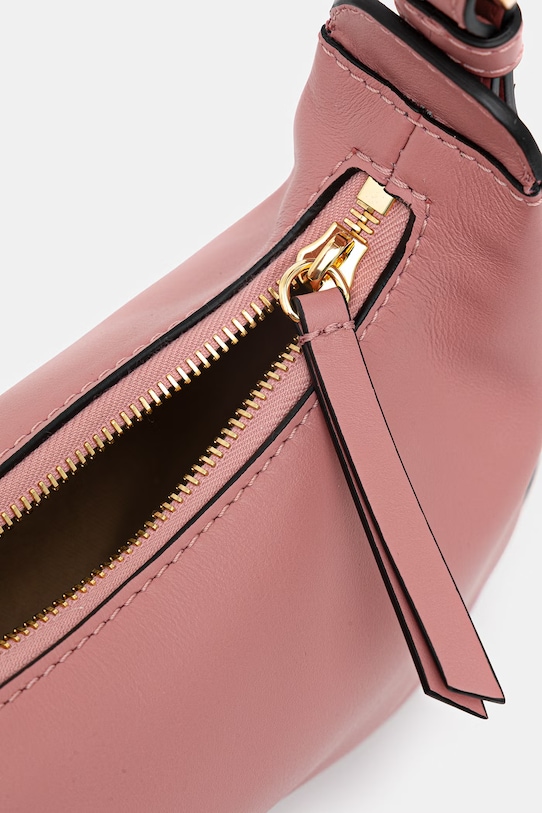 Kožená kabelka Pollini PC4441PP1OQG0 ružová