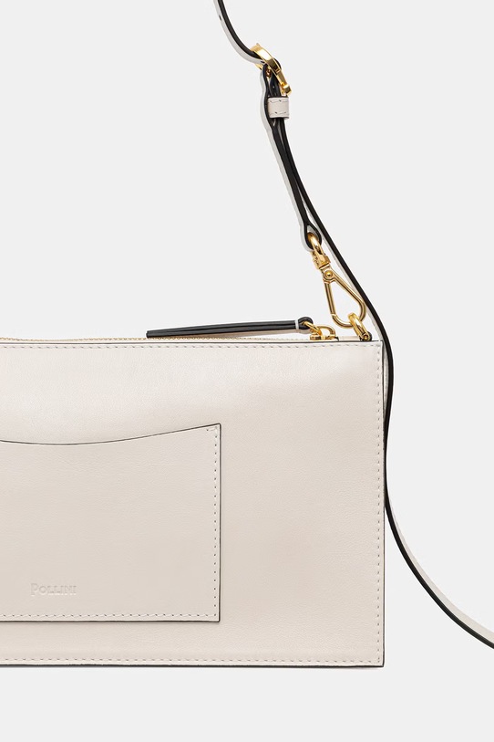 Akcesoria Pollini kopertówka damska skórzana PC4456PP0OQA0 beżowy