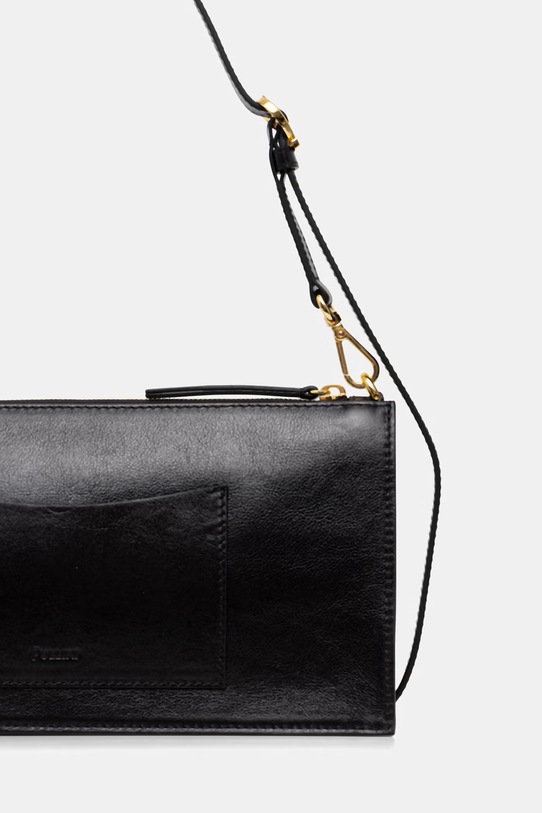Akcesoria Pollini kopertówka damska skórzana PC4456PP0OQA0 czarny