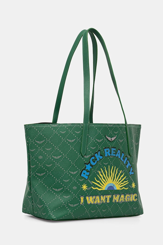 Τσάντα ZADIG&VOLTAIRE Z SHOPPER MONOGRAM TAG LWBA04281 πράσινο SS26