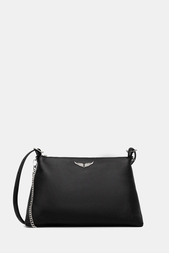 Δερμάτινη τσάντα ZADIG&VOLTAIRE λείο δέρμα μαύρο LWBA04310