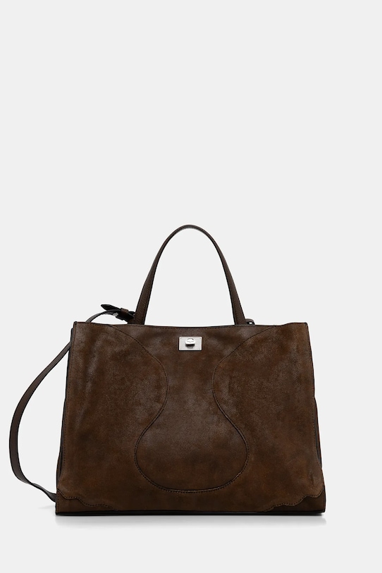 ZADIG&VOLTAIRE torebka zamszowa skóra zamszowa brązowy LWBA04322